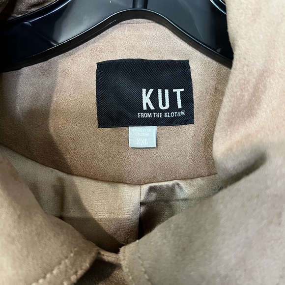 Kut From The Kloth Faux Suede Moto Jacket, Camel, XXL - Picture 6 of 11